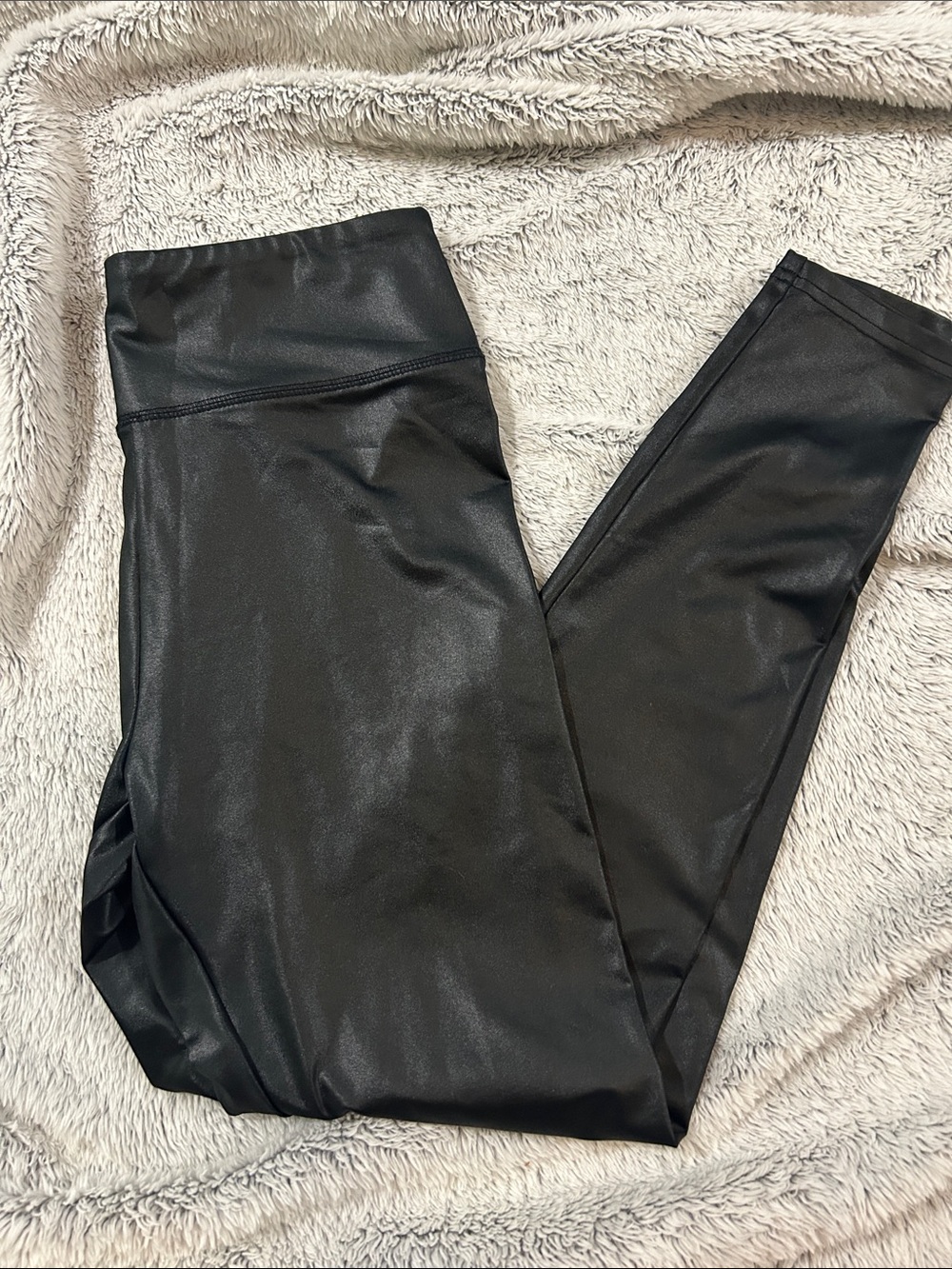 Wild Fable Black Womens Faux-Leather Leggings